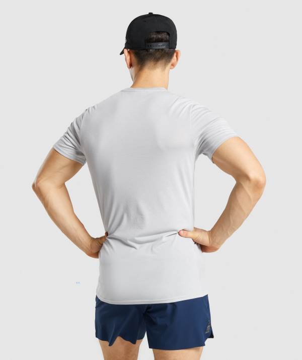 Panske Tricka Gymshark Sports Svetlo Siva | RK7295684